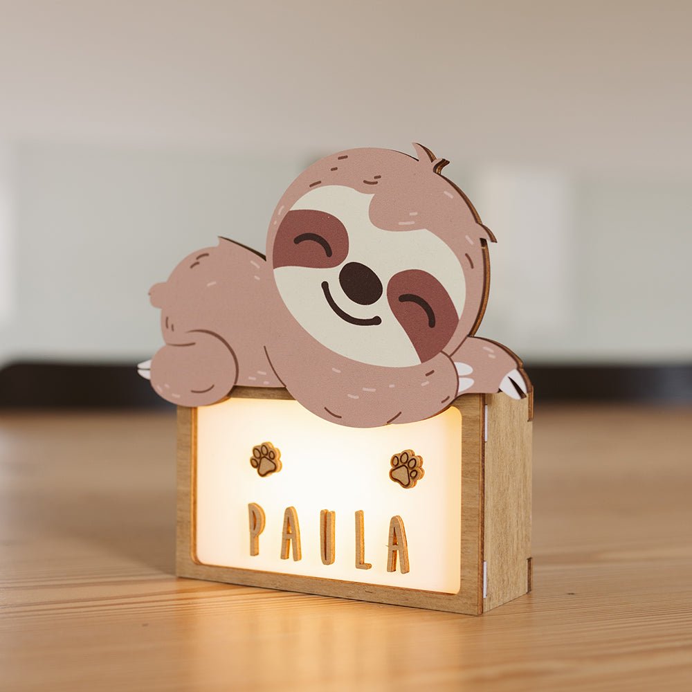 Lampara Infantil Personalizada Perezoso - Nanetes